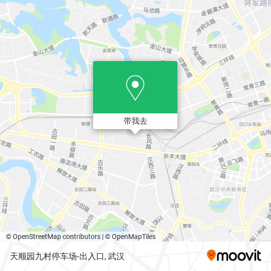 天顺园九村停车场-出入口地图