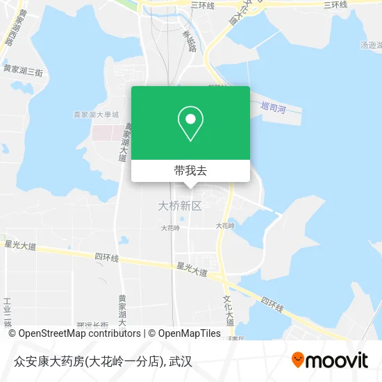 众安康大药房(大花岭一分店)地图