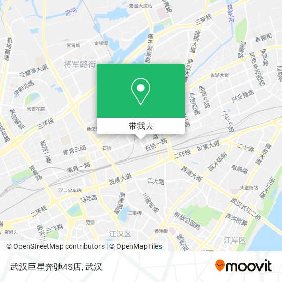武汉巨星奔驰4S店地图