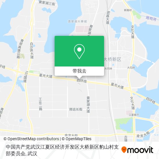 中国共产党武汉江夏区经济开发区大桥新区豹山村支部委员会地图