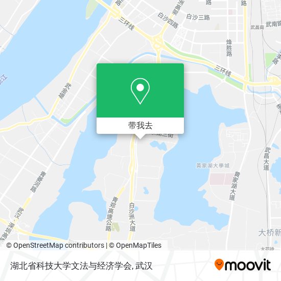 湖北省科技大学文法与经济学会地图