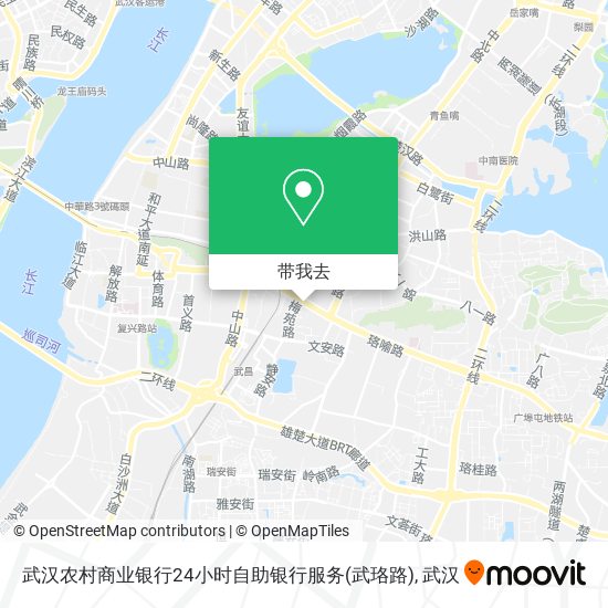 武汉农村商业银行24小时自助银行服务(武珞路)地图