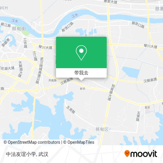 中法友谊小学地图