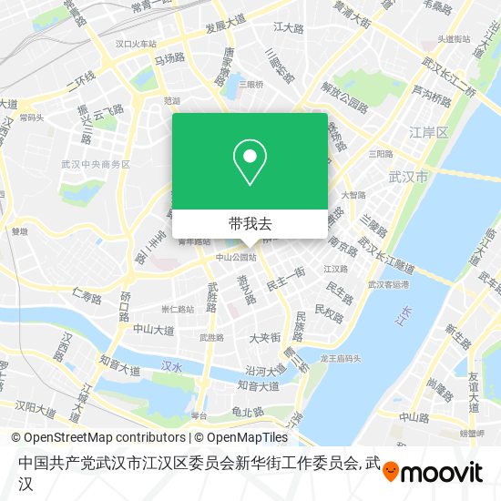中国共产党武汉市江汉区委员会新华街工作委员会地图