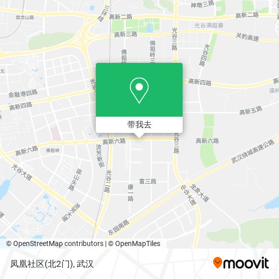 凤凰社区(北2门)地图