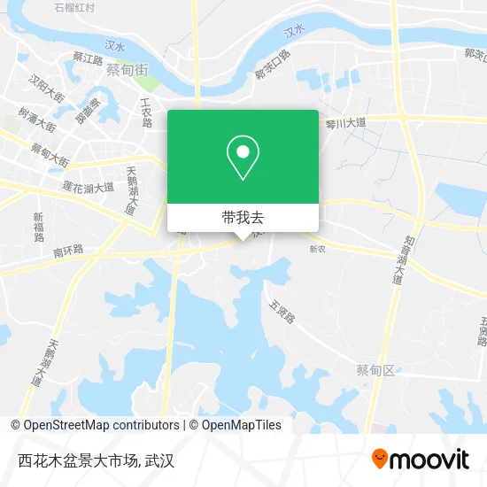 西花木盆景大市场地图