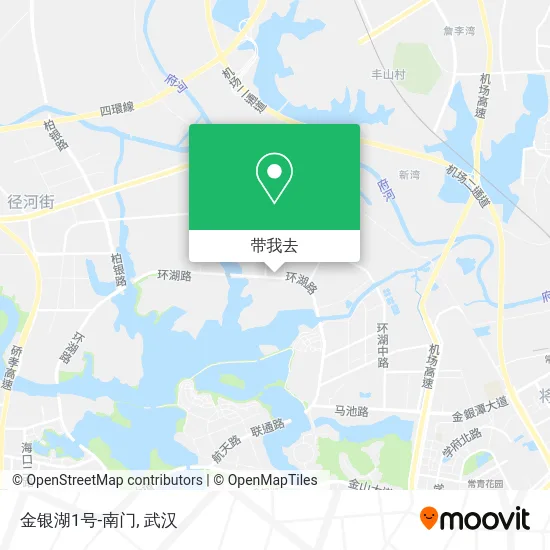 金银湖1号-南门地图