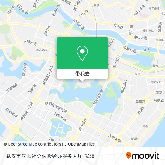 武汉市汉阳社会保险经办服务大厅地图