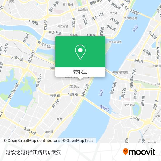 港饮之港(拦江路店)地图