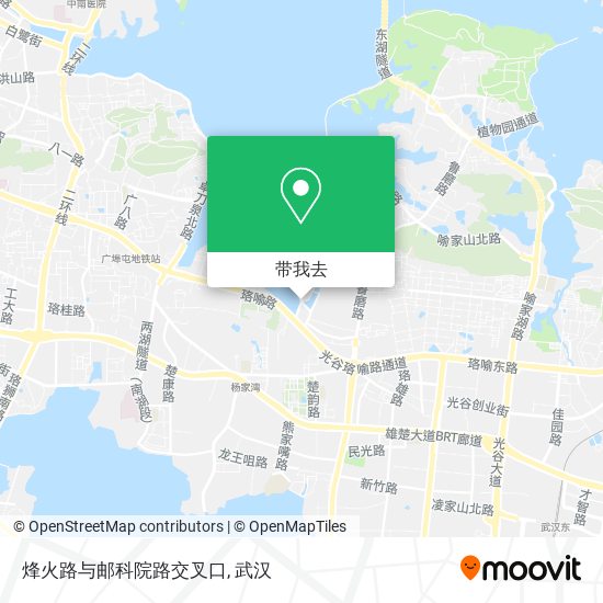 烽火路与邮科院路交叉口地图