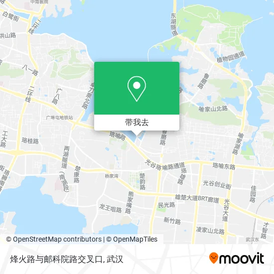 烽火路与邮科院路交叉口地图