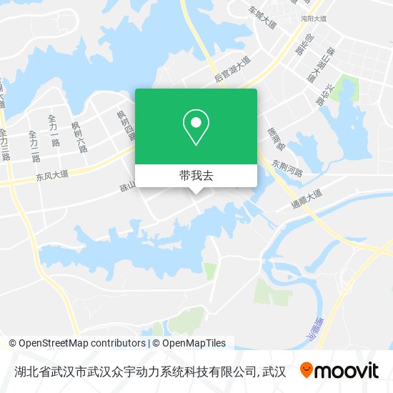 湖北省武汉市武汉众宇动力系统科技有限公司地图