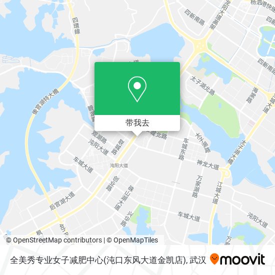 全美秀专业女子减肥中心(沌口东风大道金凯店)地图