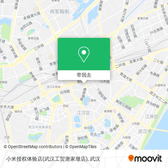 小米授权体验店(武汉工贸唐家墩店)地图