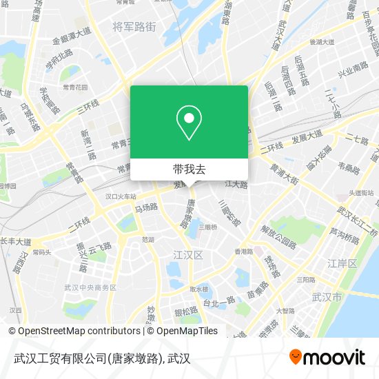 武汉工贸有限公司(唐家墩路)地图