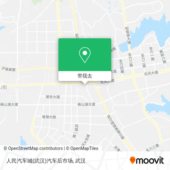 人民汽车城(武汉)汽车后市场地图