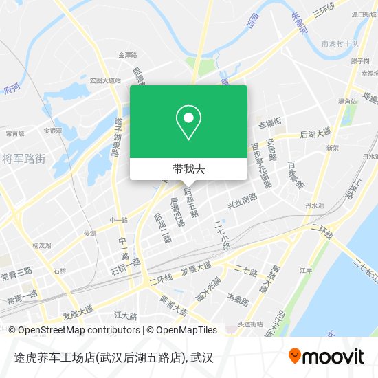 途虎养车工场店(武汉后湖五路店)地图