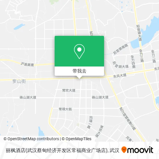 丽枫酒店(武汉蔡甸经济开发区常福商业广场店)地图