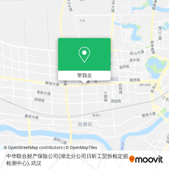 中华联合财产保险公司(湖北分公司日昕工贸拆检定损检测中心)地图
