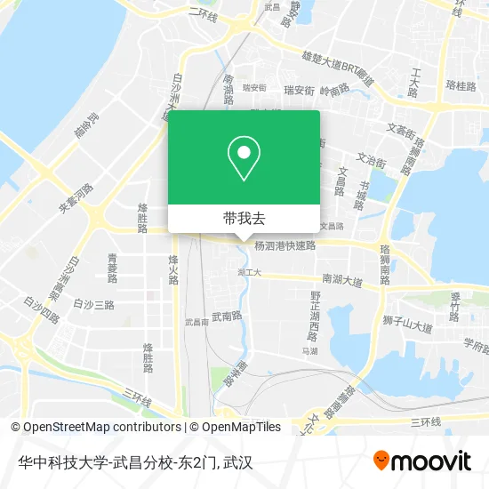 华中科技大学-武昌分校-东2门地图