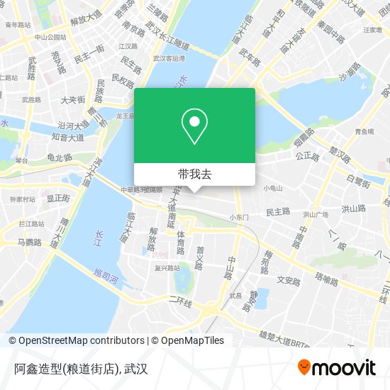 阿鑫造型(粮道街店)地图