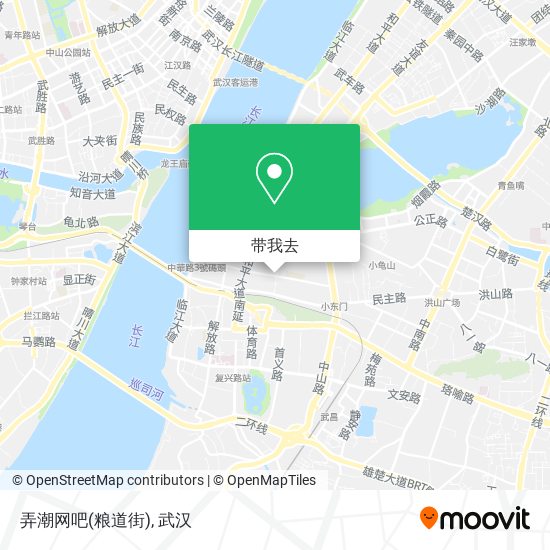 弄潮网吧(粮道街)地图