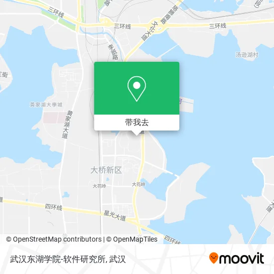 武汉东湖学院-软件研究所地图