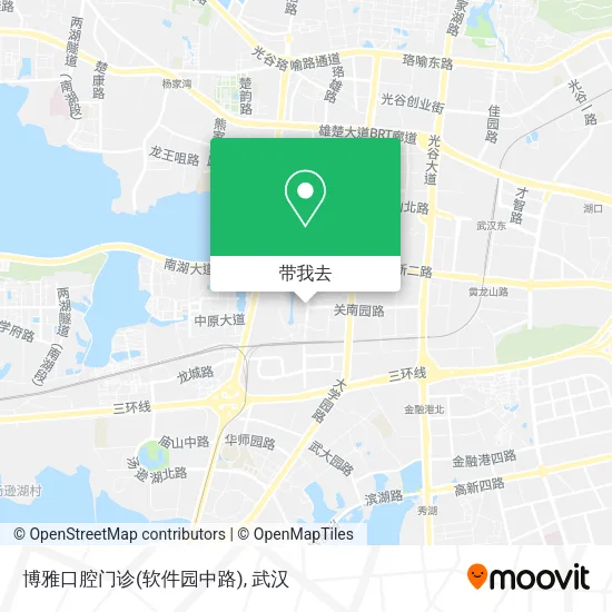 博雅口腔门诊(软件园中路)地图