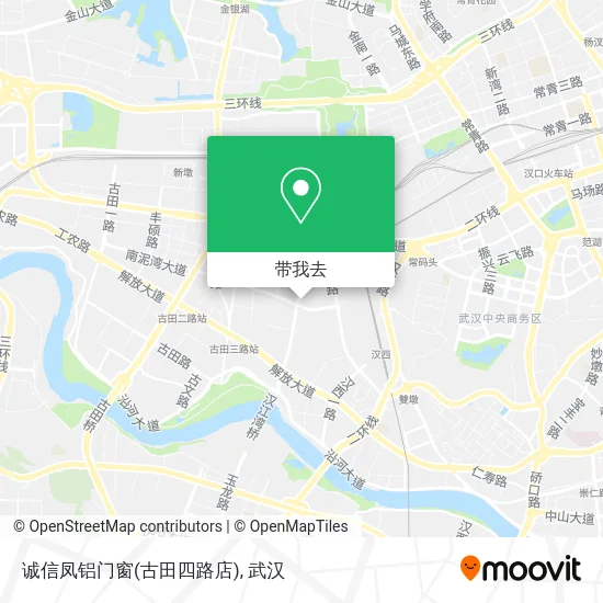 诚信凤铝门窗(古田四路店)地图