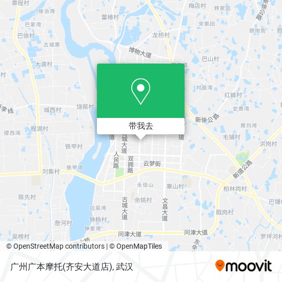 广州广本摩托(齐安大道店)地图