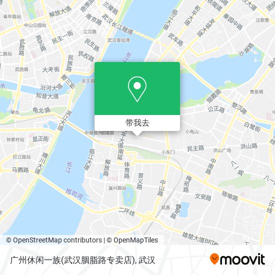 广州休闲一族(武汉胭脂路专卖店)地图