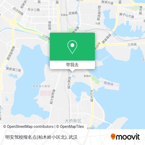 明安驾校报名点(柏木岭小区北)地图