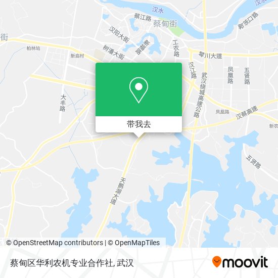 蔡甸区华利农机专业合作社地图