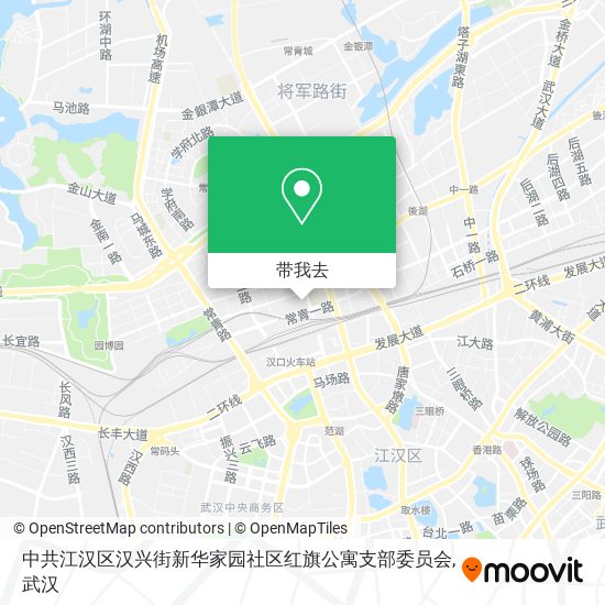 中共江汉区汉兴街新华家园社区红旗公寓支部委员会地图
