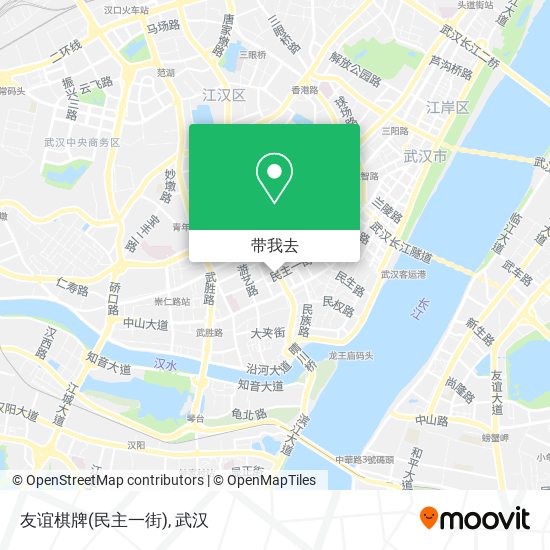 友谊棋牌(民主一街)地图