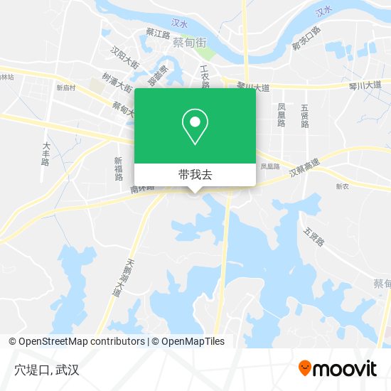 穴堤口地图