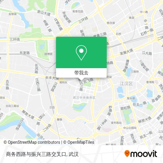 商务西路与振兴三路交叉口地图