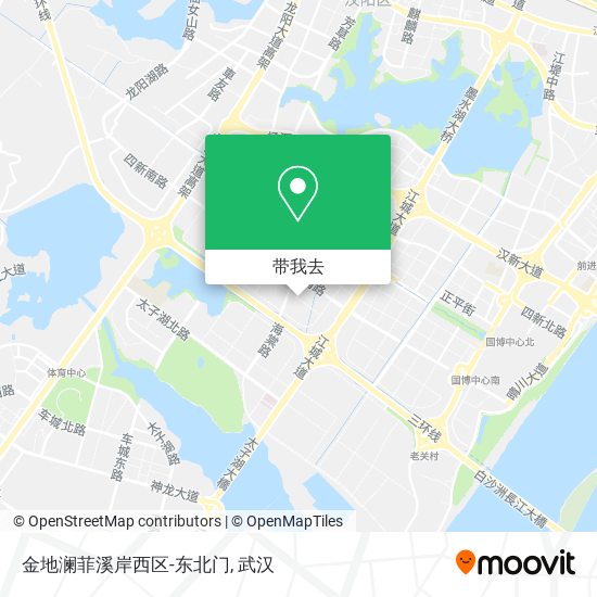 金地澜菲溪岸西区-东北门地图