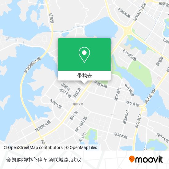 金凯购物中心停车场联城路地图