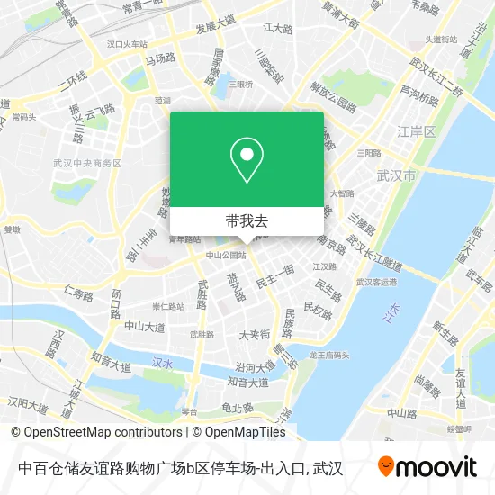 中百仓储友谊路购物广场b区停车场-出入口地图