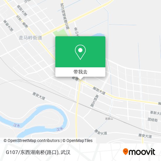 G107/东西湖南桥(路口)地图