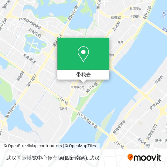 武汉国际博览中心停车场(四新南路)地图