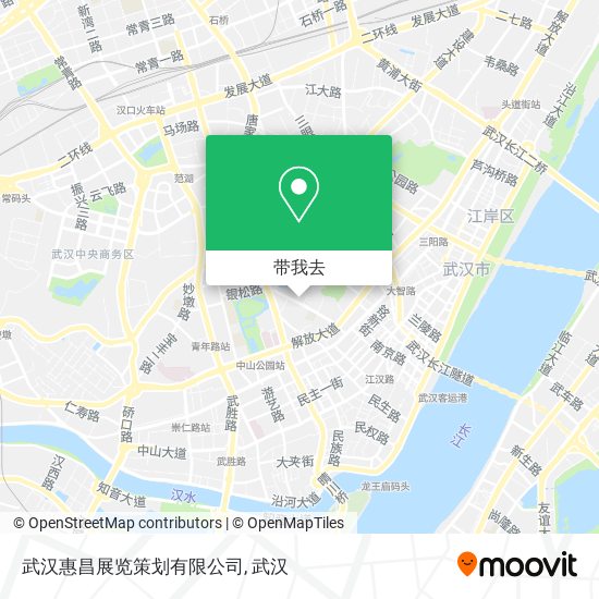 武汉惠昌展览策划有限公司地图