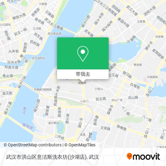 武汉市洪山区意洁斯洗衣坊(沙湖店)地图