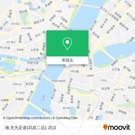 湘.无为足道(武昌二店)地图