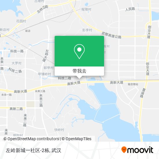 左岭新城一社区-2栋地图