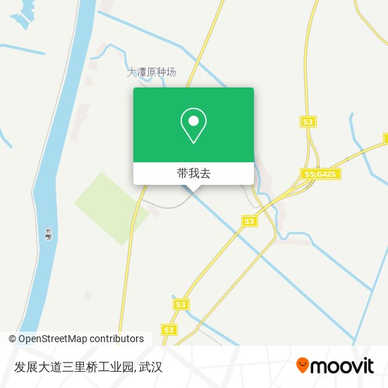 发展大道三里桥工业园地图