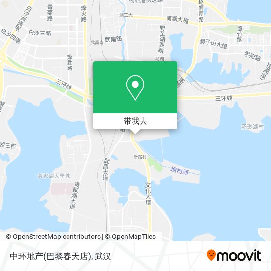 中环地产(巴黎春天店)地图