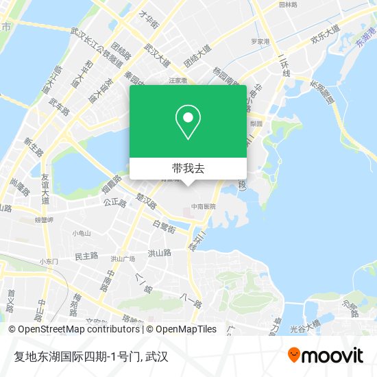 复地东湖国际四期-1号门地图