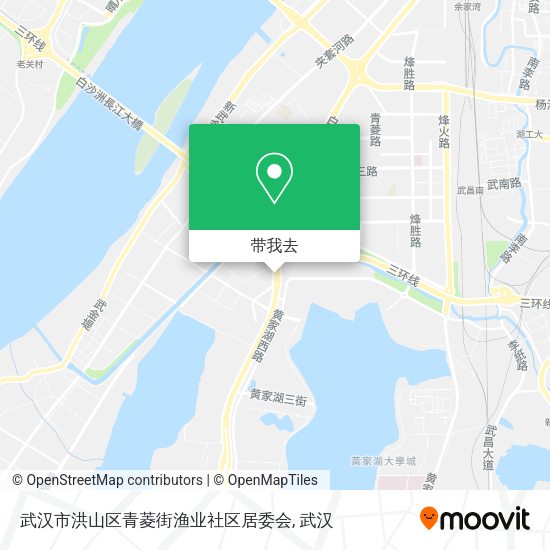 武汉市洪山区青菱街渔业社区居委会地图